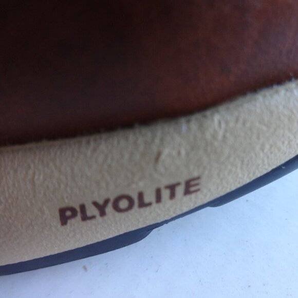 Danner men's size 7D, boots, Tortoise Brown leather black fabric, rubber outsole - Picture 7 of 16